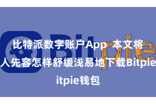 比特派数字账户App  本文将为各人先容怎样舒缓浅易地下载Bitpie钱包