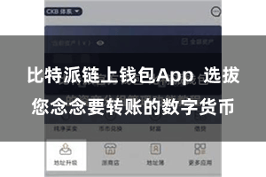 比特派链上钱包App  选拔您念念要转账的数字货币