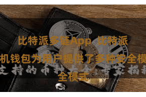 比特派多链App 比特派手机钱包为用户提供了多种安全模式